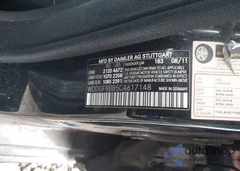 2012 Mercedes-Benz C 300 Luxury 4Matic/Sport 4Matic из США, поврежденный, VIN WDDGF8BB5CA617148